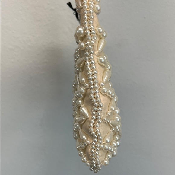 Sincerely Jules Pearl-Embellished Tan Mini Bag - Picture 8 of 13